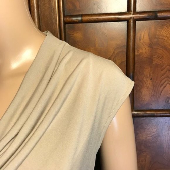 Kasper Colorblock Drape Front Sleeveless Top - Picture 6 of 10